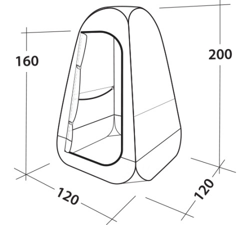 Намет технічний Easy Camp Little Loo Granite Grey (120427)