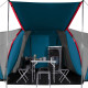 Намет чотиримісний NILS CAMP NC6431 Highland IV, 450 х 210 х 190 см, синьо-сірий