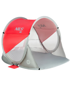 Намет пляжний NILS CAMP NC3142, червоно-сірий