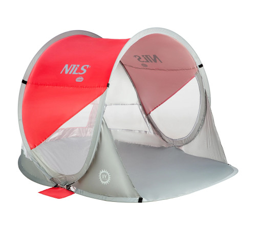 Намет пляжний NILS CAMP NC3142, червоно-сірий