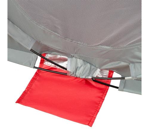 Намет пляжний NILS CAMP NC3142, червоно-сірий