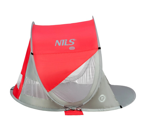 Намет пляжний NILS CAMP NC3142, червоно-сірий