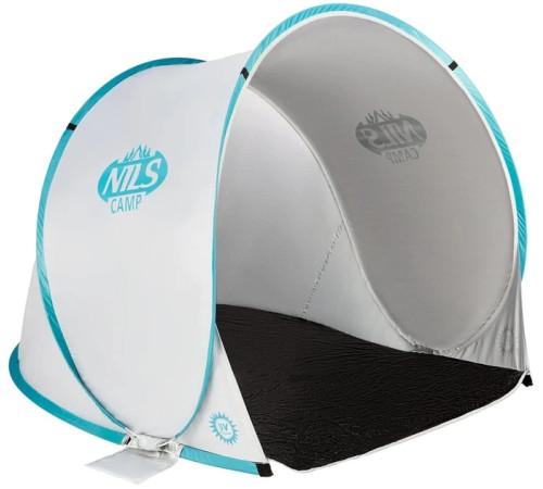 Намет саморозкладний NILS CAMP NC3173, 140 х 110 х 110 см, сіро-блакитний