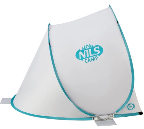 Намет саморозкладний NILS CAMP NC3173, 140 х 110 х 110 см, сіро-блакитний
