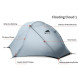 Намет одномісний 3F UL Gear Floating cloud 15D, сірий