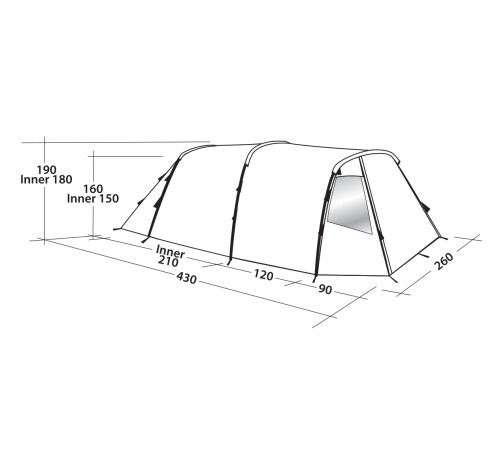 Намет чотиримісний Easy Camp Huntsville 400 Green/Grey (120406) Намет чотиримісний Easy Camp Huntsville 400 Green/Grey (120406)