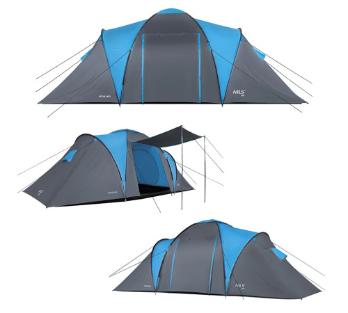 Намет кемпінговий NILS CAMP NC6031 HIGLAND сіро-блакитний