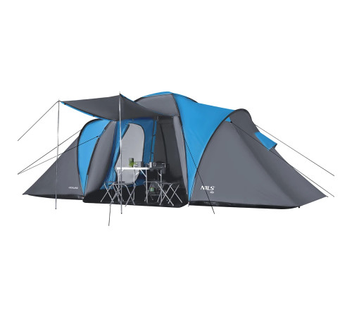 Намет кемпінговий NILS CAMP NC6031 HIGLAND сіро-блакитний