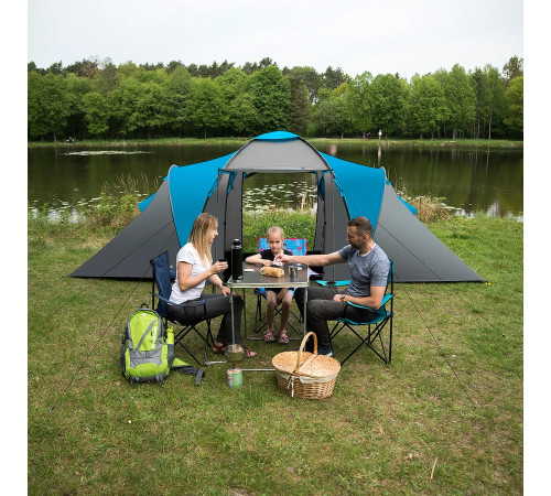 Намет кемпінговий NILS CAMP NC6031 HIGLAND сіро-блакитний