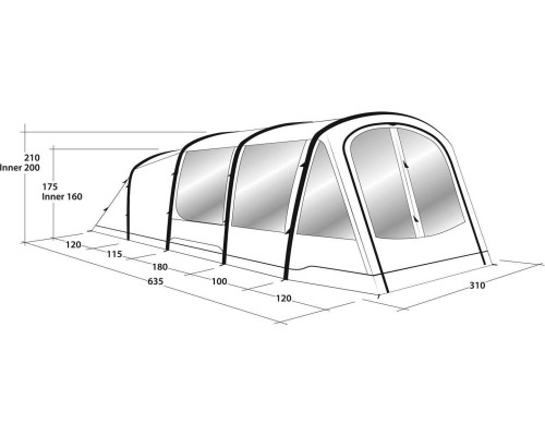 Туристичний намет Outwell Parkdale 4PA