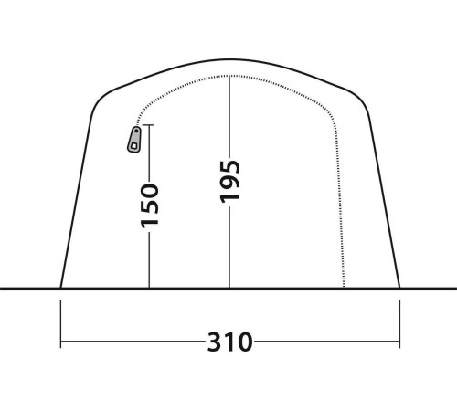 Туристичний намет Outwell Parkdale 4PA