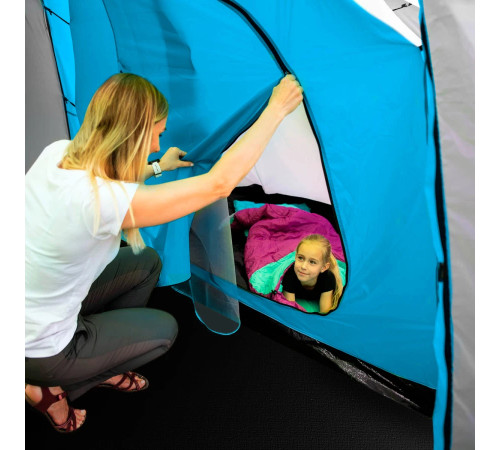 Намет кемпінговий NILS CAMP NC6431 HIGHLAND IV сіро-блакитний