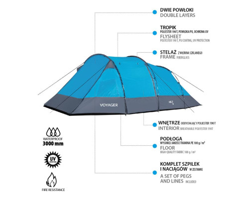 Кемпінговий намет NILS CAMP VOYAGER NC3027