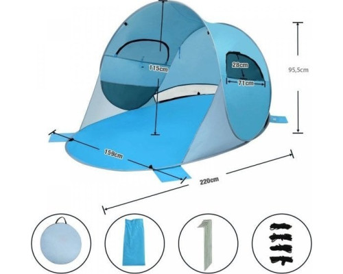 Саморозкладний пляжний намет Costway на 4 місця