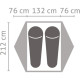 Намет туристичний Salewa LATITUDE II 5901 5311 UNI 2-місний, зелений