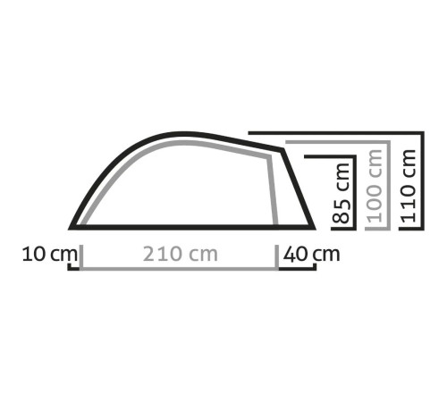 Намет туристичний Salewa LITETREK PRO II 5617 4745 UNI 2-місний, сірий