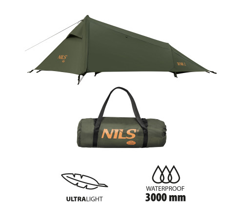 Намет туристичний двомісний NILS CAMP NC2502 ULTRA LIGHT SKYAIR, зелений