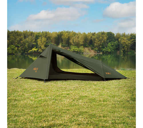 Намет туристичний двомісний NILS CAMP NC2502 ULTRA LIGHT SKYAIR, зелений