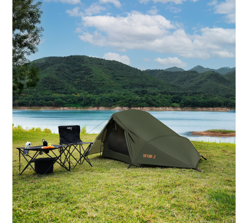 Намет туристичний двомісний NILS CAMP NC2502 ULTRA LIGHT SKYAIR, зелений