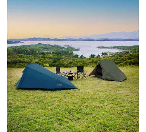 Намет туристичний двомісний NILS CAMP NC2502 ULTRA LIGHT SKYAIR, зелений