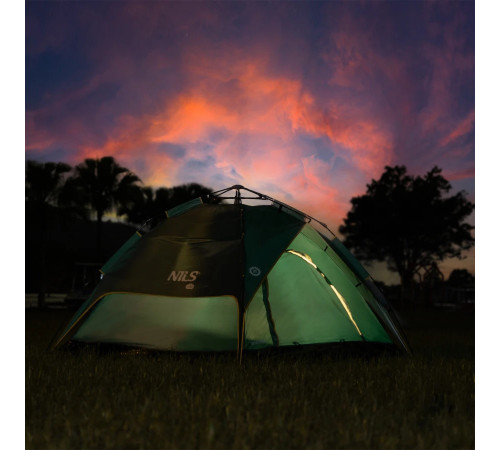 Намет туристичний двомісний NILS CAMP NC4801SHADOW, зелений 