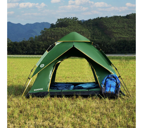 Намет туристичний двомісний NILS CAMP NC4801SHADOW, зелений 