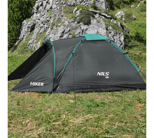 Намет кемпінговий двомісний NILS CAMP NC6010 HIKER, сірий