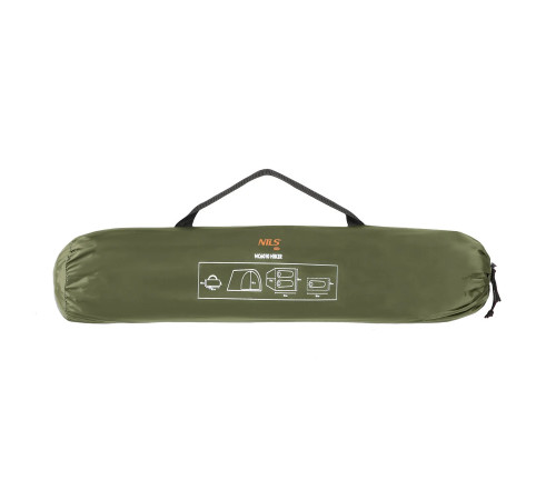 Намет туристичний двомісний NILS CAMP NC6010 HIKER, хакі