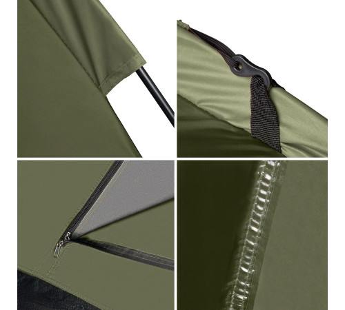 Намет туристичний двомісний NILS CAMP NC6010 HIKER, хакі