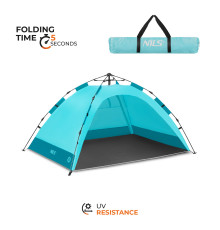 Намет пляжний саморозкладний NILS CAMP NC4802, блакитний