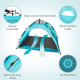 Намет пляжний саморозкладний NILS CAMP NC4802, блакитний