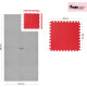 Килимок Movit RED PUZZLE 60 x 60 x 1,2 см - червоний