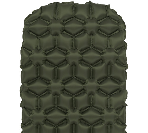 Килимок надувний Highlander Nap-Pak Inflatable Sleeping Mat 5 cm Olive (AIR071)