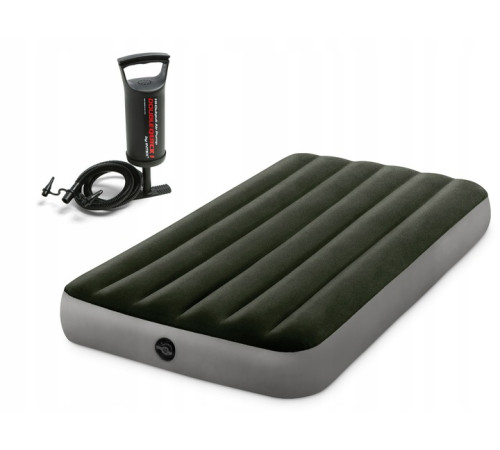 Надувний матрац INTEX 664108 з насосом 191 х 137 х 25 см, зелений