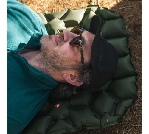 Килимок надувний Highlander Nap-Pak Inflatable Sleeping Mat PrimaLoft 5 cm Olive (AIR072-OG)