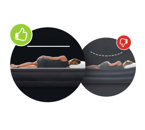 Надувний матрац INTEX 64757 з насосм 191 х 99 х 25 см, синій