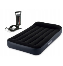 Матрац надувний ІNTEX 64141 з насосом 191 х 99 х 25 см, чорний