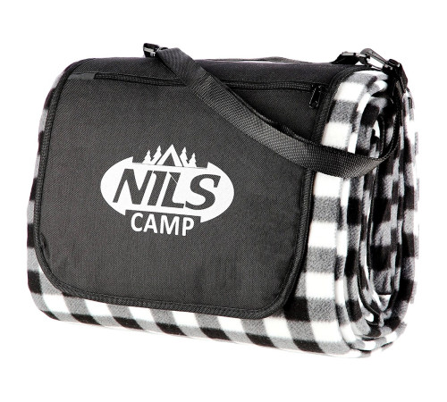 Килимок для пікніка NILS CAMP NC2310 300x200 см - чорно-білий Килимок для пікніка NILS CAMP NC2310 300x200 см - чорно-білий