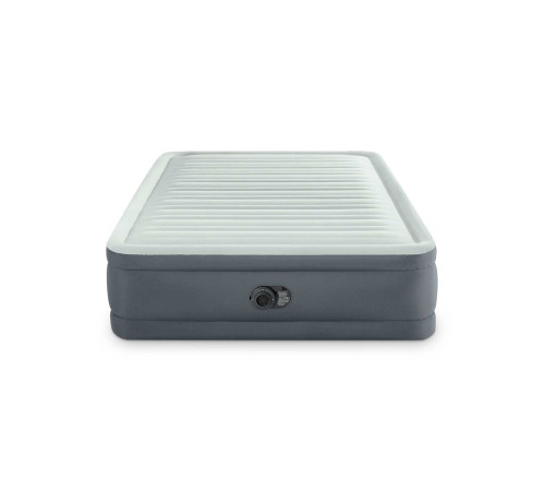 Надувний матрац INTEX 64906ND з насосом 203 х 152 х 46 см, сірий