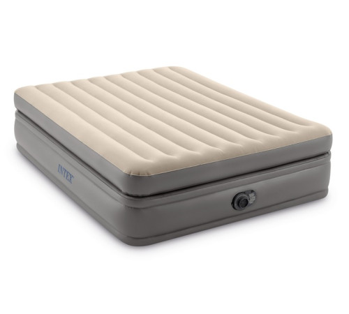 Надувний матрац INTEX 64164ND з насосом 203 х 152 х 51 см, бежевий