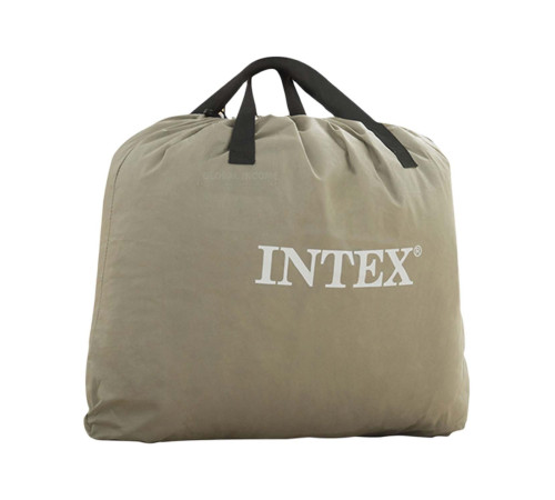 Матрац надувний Intex 64162ND 191x99x51 см сіро-бежевий + насос Матрац надувний Intex 64162ND 191x99x51 см сіро-бежевий + насос