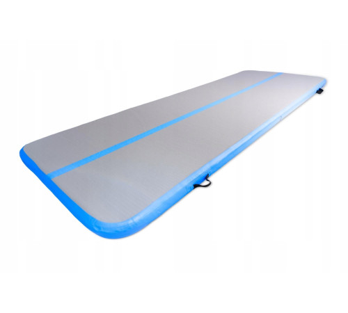 Мат гімнастичний надувний SPARTAN AirTrack 300 x 100 х 10 см, сіро-блакитний Мат гімнастичний надувний SPARTAN AirTrack 300 x 100 х 10 см, сіро-блакитний
