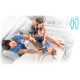 Матрац надувний Intex 64179 203x152x30 см бежевий + насос