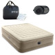 Матрац надувний Intex 64428ND 203x152x46 см бежевий + насос