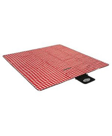 Килимок для пікніка NC2311 PE + ALU NILS CAMP 200x200 см - червоно-рожевий
