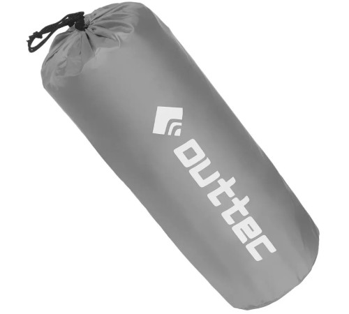 Надувний килимок Outtec 195х55х5 см з подушкою соти сірий Надувний килимок Outtec 195х55х5 см з подушкою соти сірий