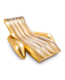 Крісло надувне для плавання Intex 56803 золотисте, 175 x 119 x 61 см