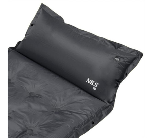 Килимок самонадувний NILS CAMP NC4018, 188 х 66 х 3,5 см - темно-сірий