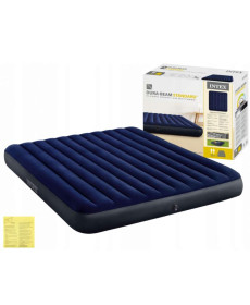Матрац надувний Intex 64755 203x183x25 см, темно-синій