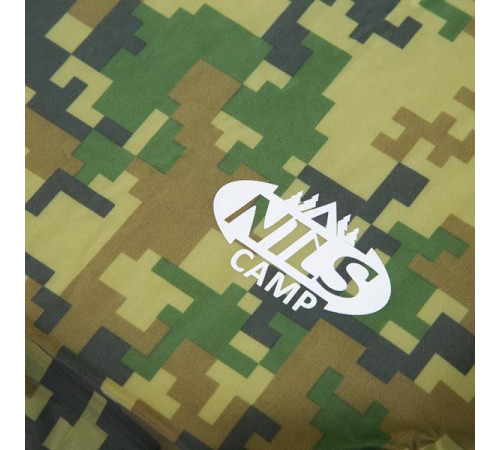 Самонадувний мат NILS CAMP NC4050, 185 х 65 х 5 см, камуфляжний Самонадувний мат NILS CAMP NC4050, 185 х 65 х 5 см, камуфляжний